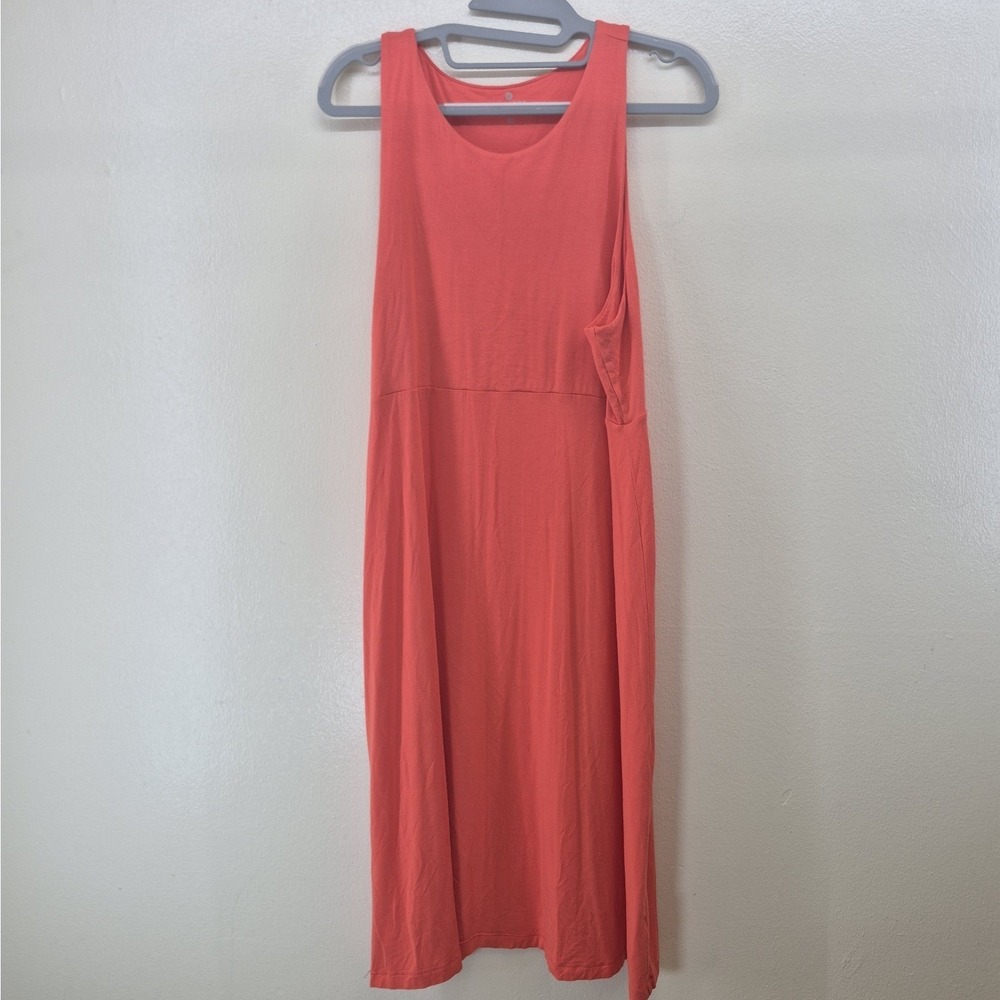 Athleta Santorini High Neck Dress Women's XL Orange‎ Sleeveless Swing